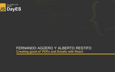 Creating good-ol’ PDFs and Emails with React by Fernando Agüero and Alberto Restifo